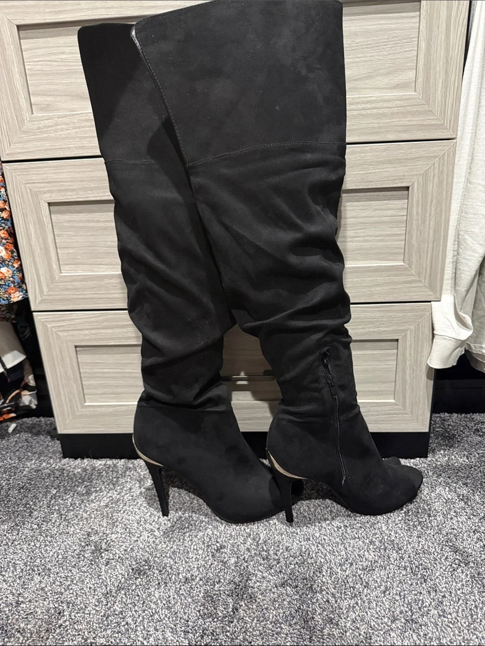 Women’s Black Over-the-Knee Stiletto Boots